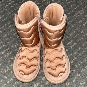 Cozy Quilted Kids Boots in Pink